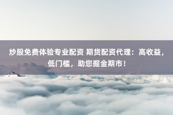 炒股免费体验专业配资 期货配资代理：高收益，低门槛，助您掘金期市！