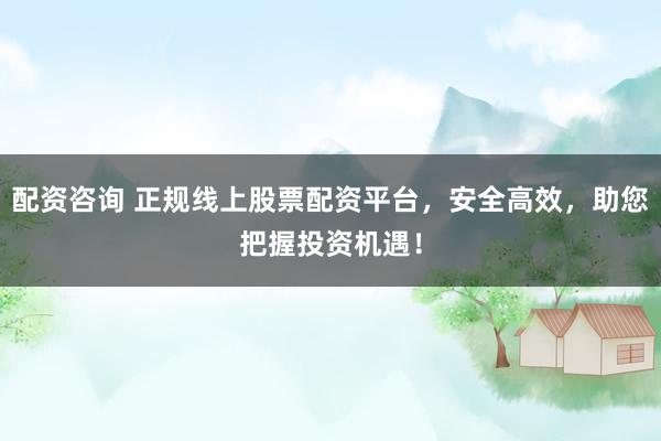 配资咨询 正规线上股票配资平台，安全高效，助您把握投资机遇！