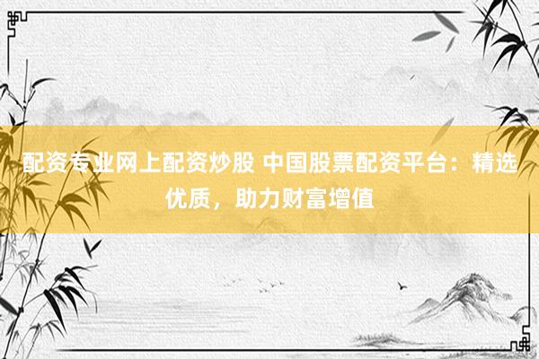 配资专业网上配资炒股 中国股票配资平台：精选优质，助力财富增值
