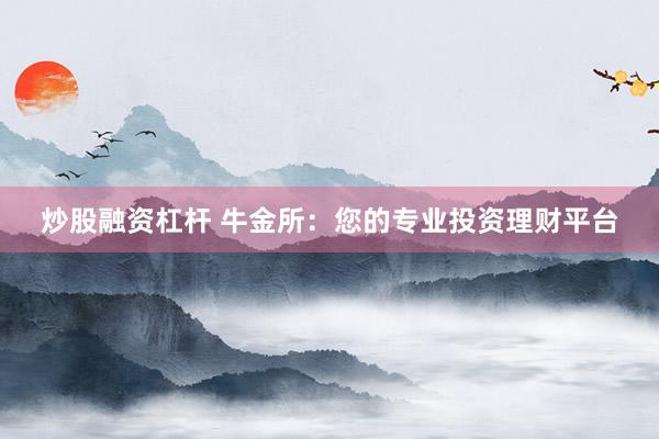 炒股融资杠杆 牛金所：您的专业投资理财平台